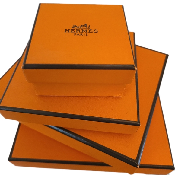 Hermes Accessories - 4 HERMES BOXES 💯 Authentic, 2 Cloth Bags